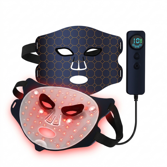 AXV Lumen red light therapy mask on a white background
