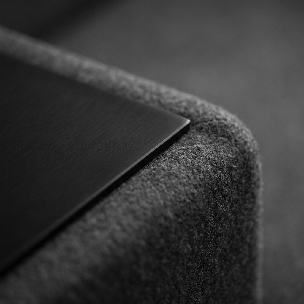 AXVwell brand image, matte black material detail
