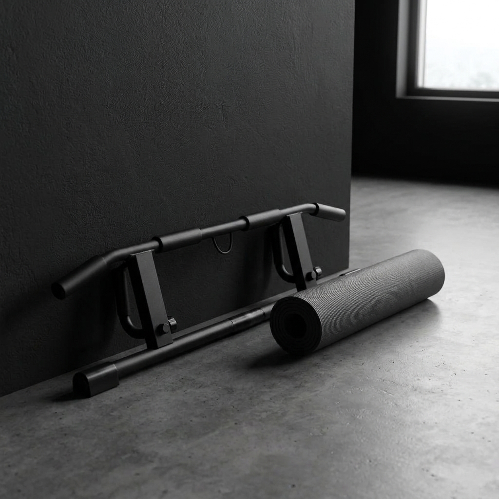 AXV Ascend pull up bar folded flat for storage